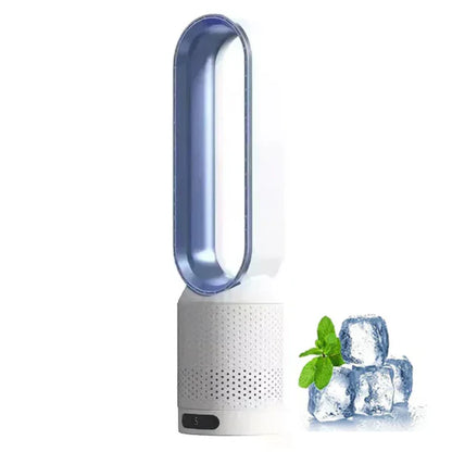 Compact Bladeless Fan with Purifier and Remote