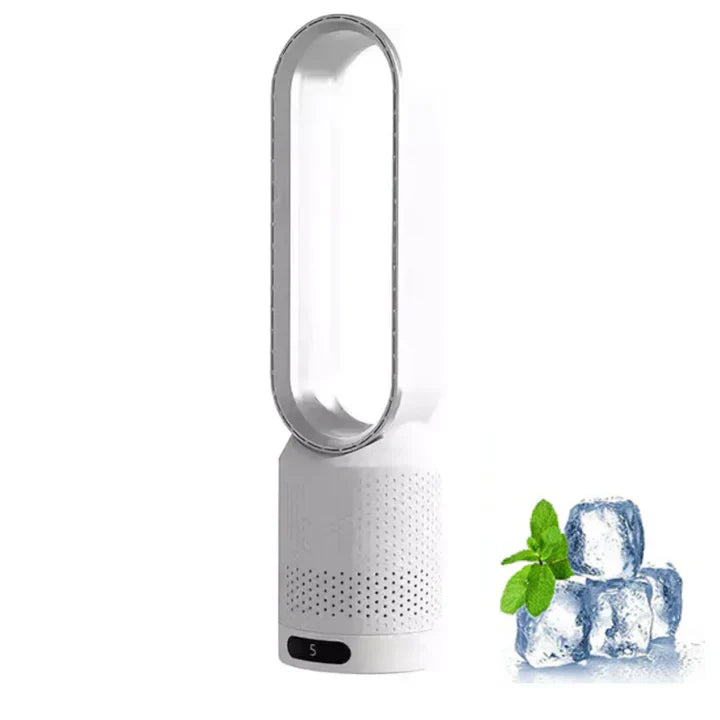 Compact Bladeless Fan with Purifier and Remote - Halri