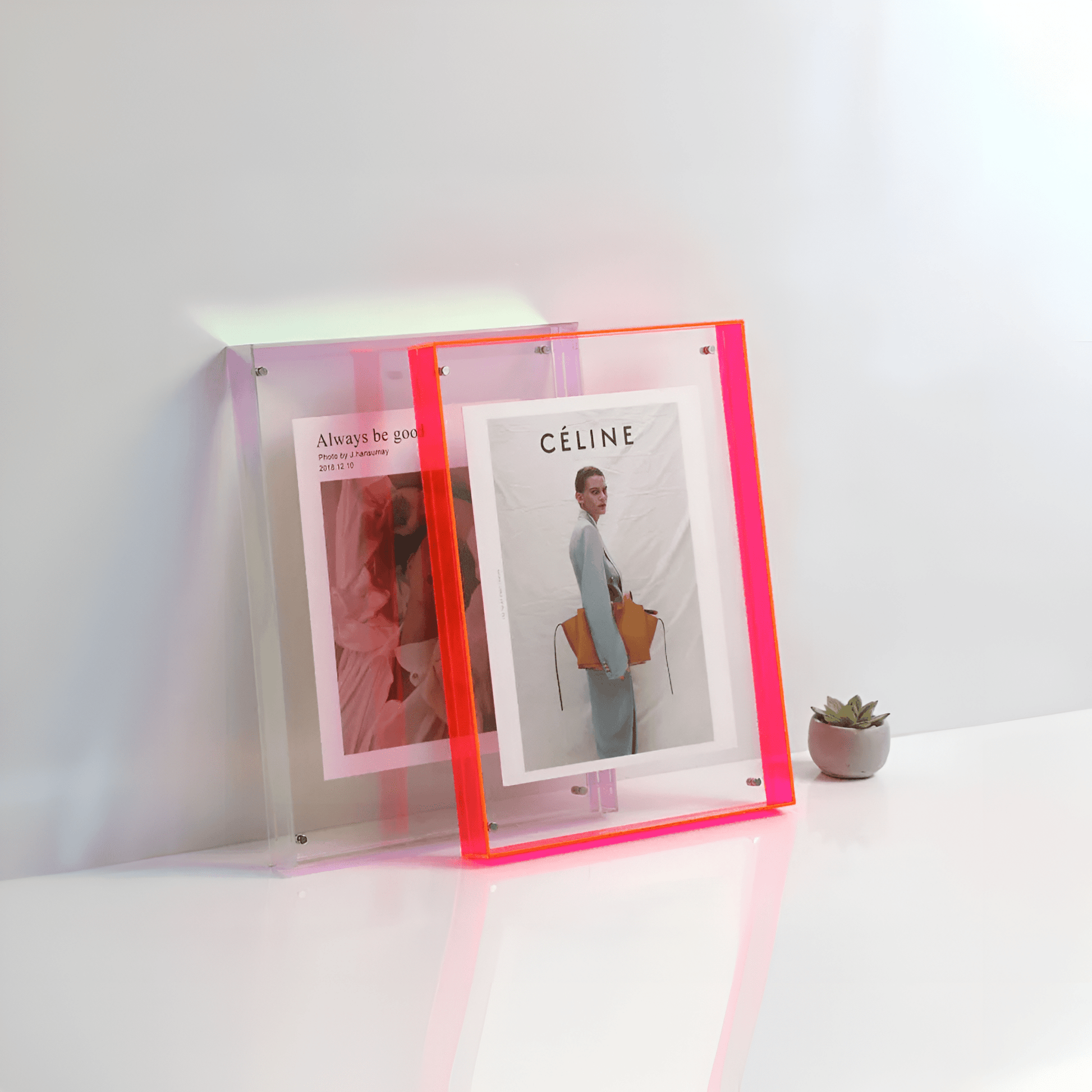 Clear Glass Picture Frame with Simple Elegant Style - Halri