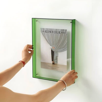 Clear Glass Picture Frame with Simple Elegant Style