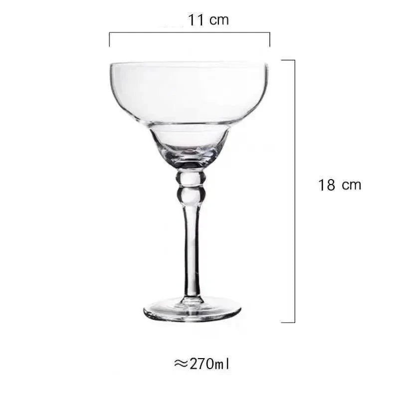 Vibrant Fiesta Margarita Glass