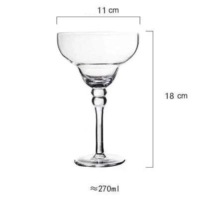 Vibrant Fiesta Margarita Glass