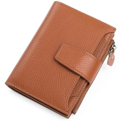 Slim Real Leather RFID Secure Travel Wallet