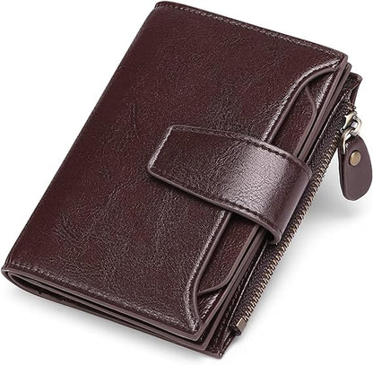 Slim Real Leather RFID Secure Travel Wallet