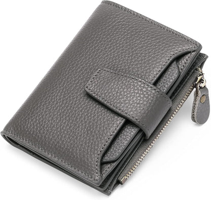 Slim Real Leather RFID Secure Travel Wallet