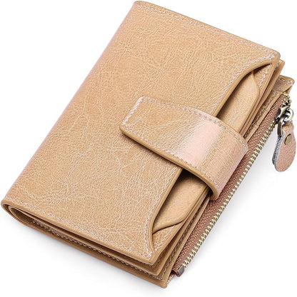 Slim Real Leather RFID Secure Travel Wallet