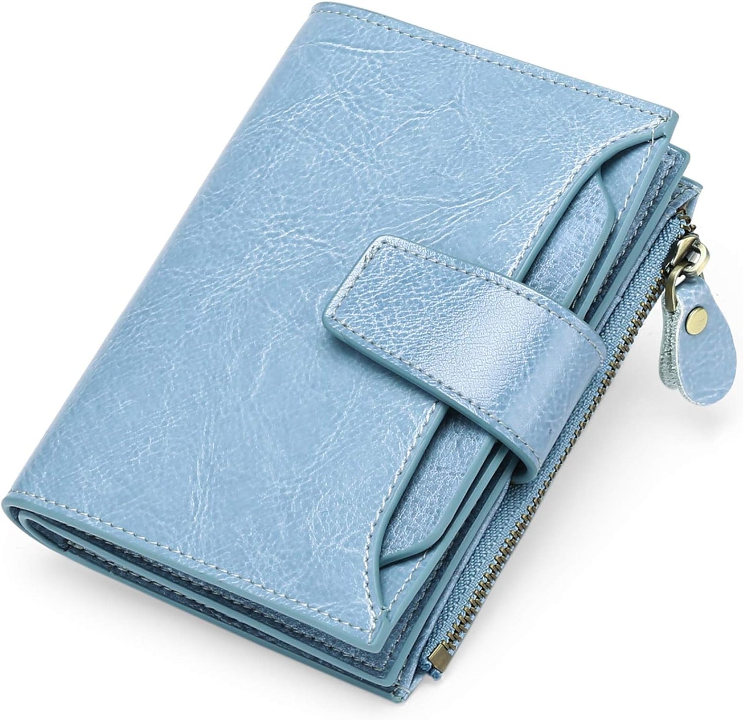Slim Real Leather RFID Secure Travel Wallet