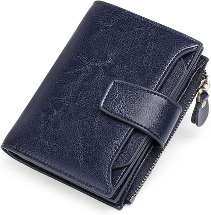 Slim Real Leather RFID Secure Travel Wallet