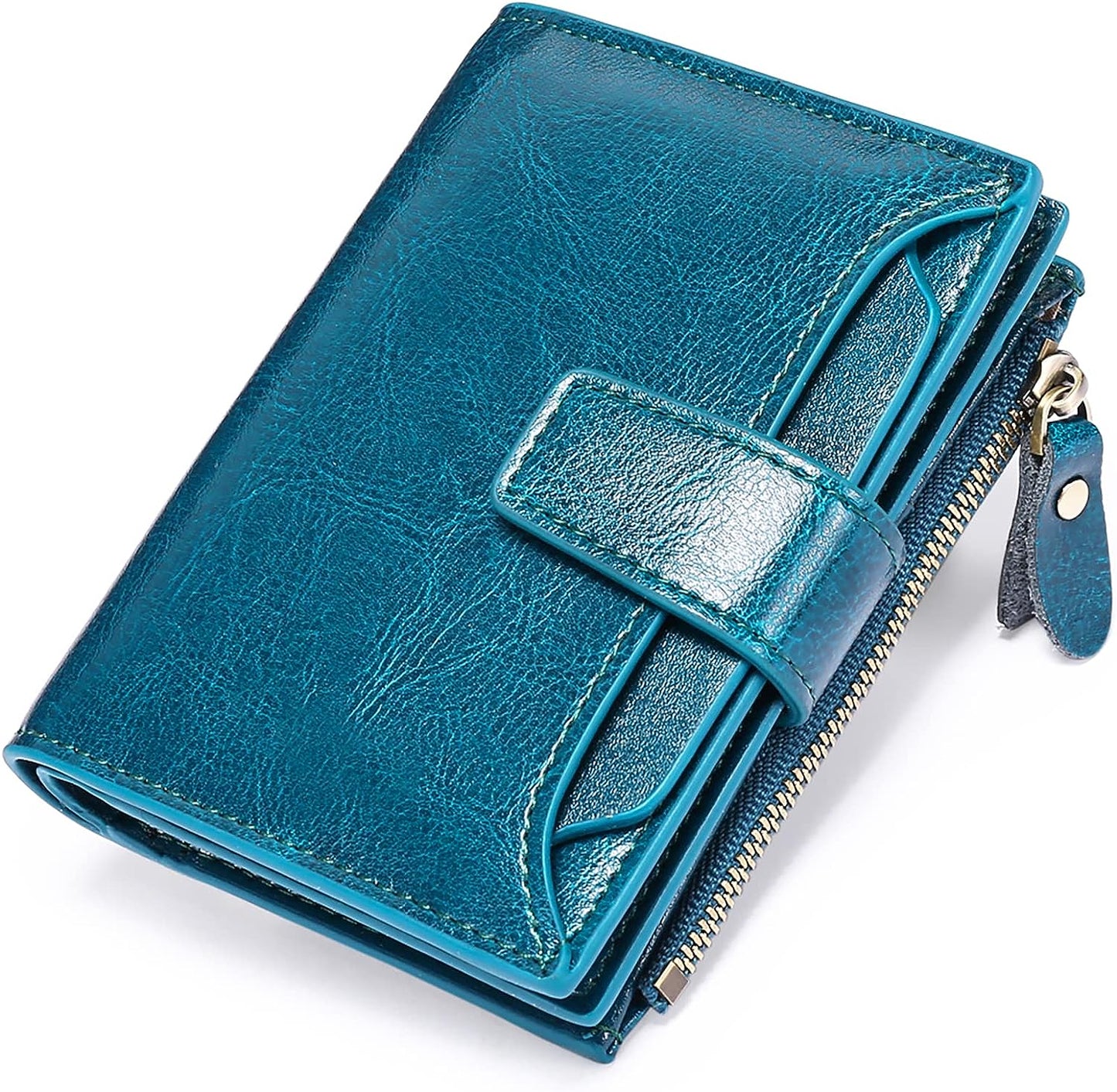Slim Real Leather RFID Secure Travel Wallet