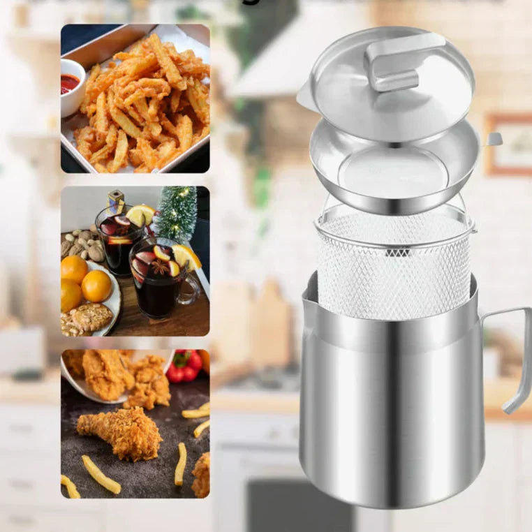 Halri | Space Saving Round Deep Fryer - SnackMaster - Halri