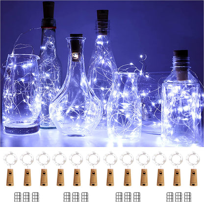 Mini Wine Bottle String Lights with Fairy LEDs