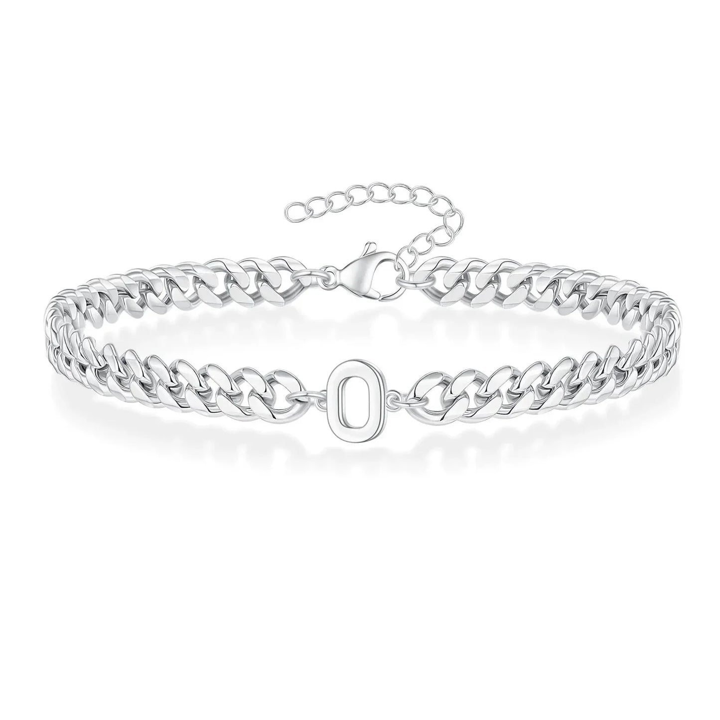 Personalized Couple Initials Cuban Chain Bracelet