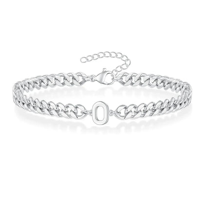 Personalized Couple Initials Cuban Chain Bracelet