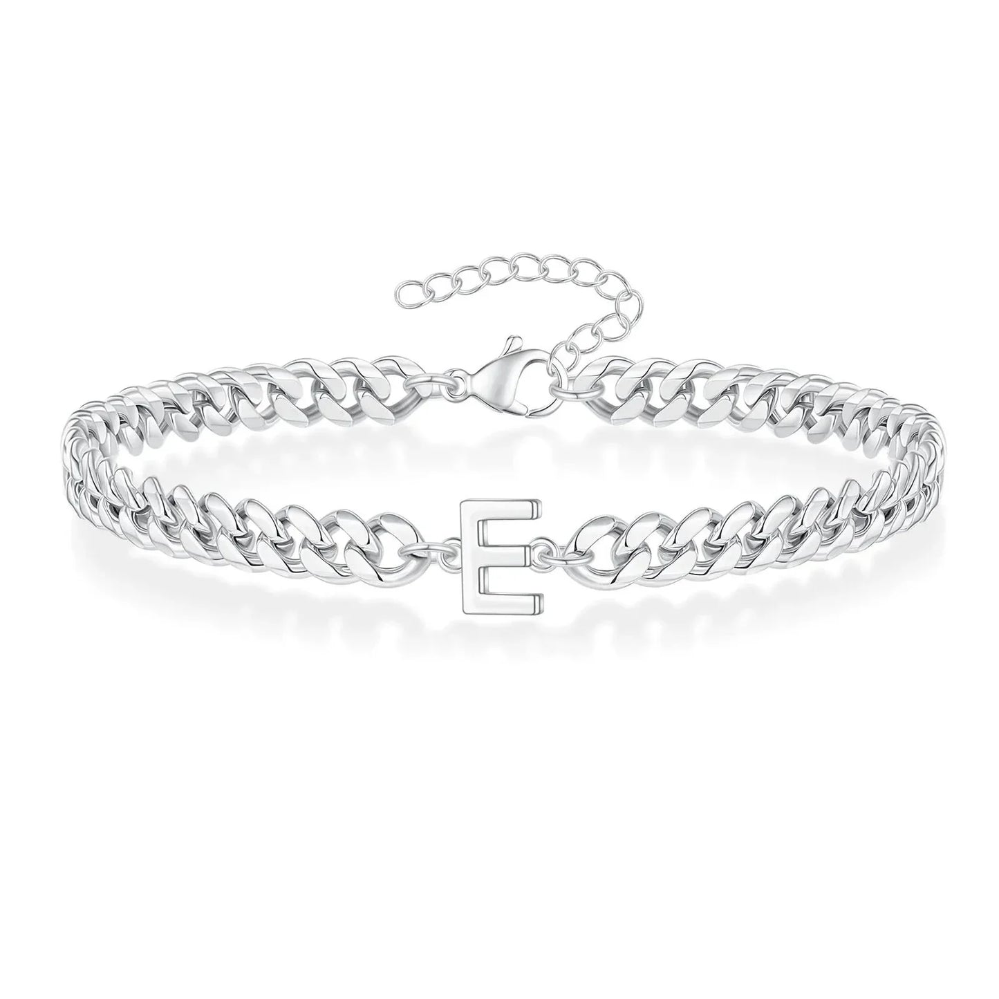Personalized Couple Initials Cuban Chain Bracelet