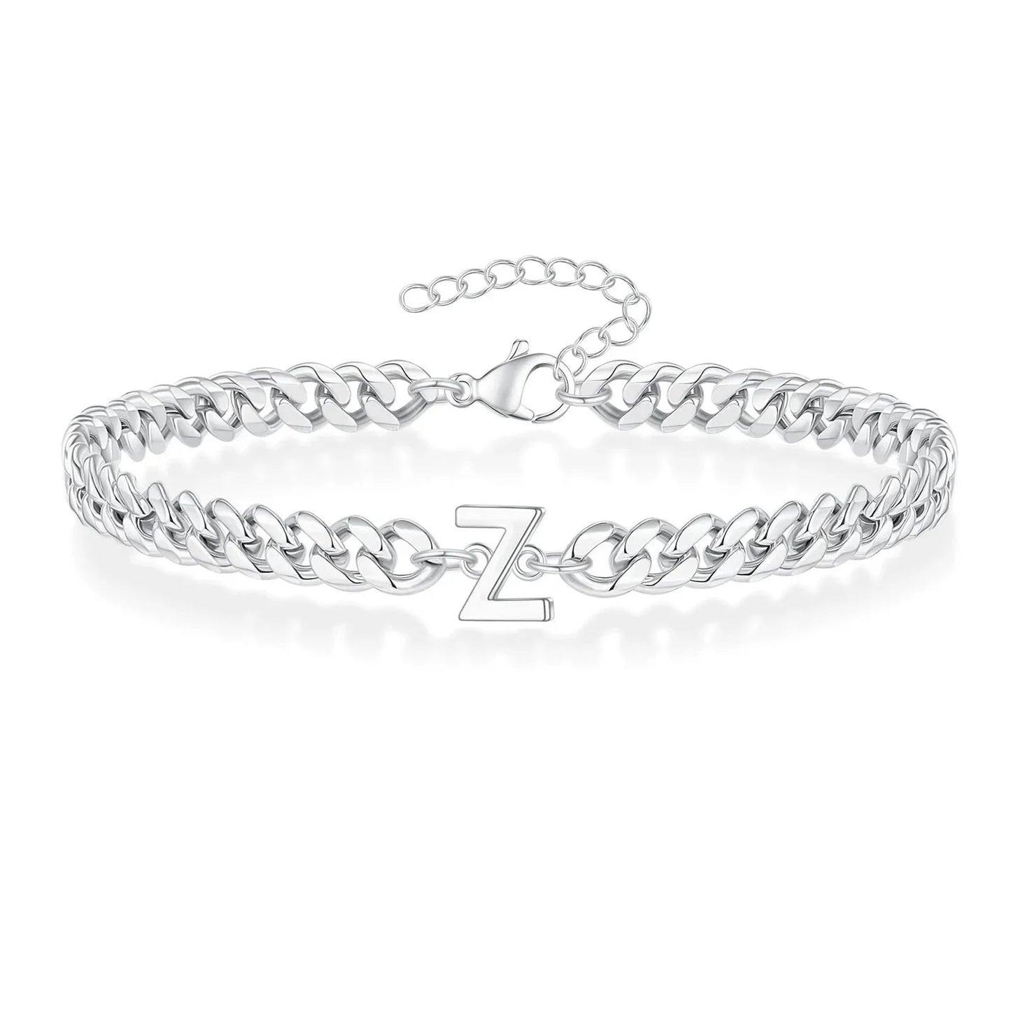 Personalized Couple Initials Cuban Chain Bracelet