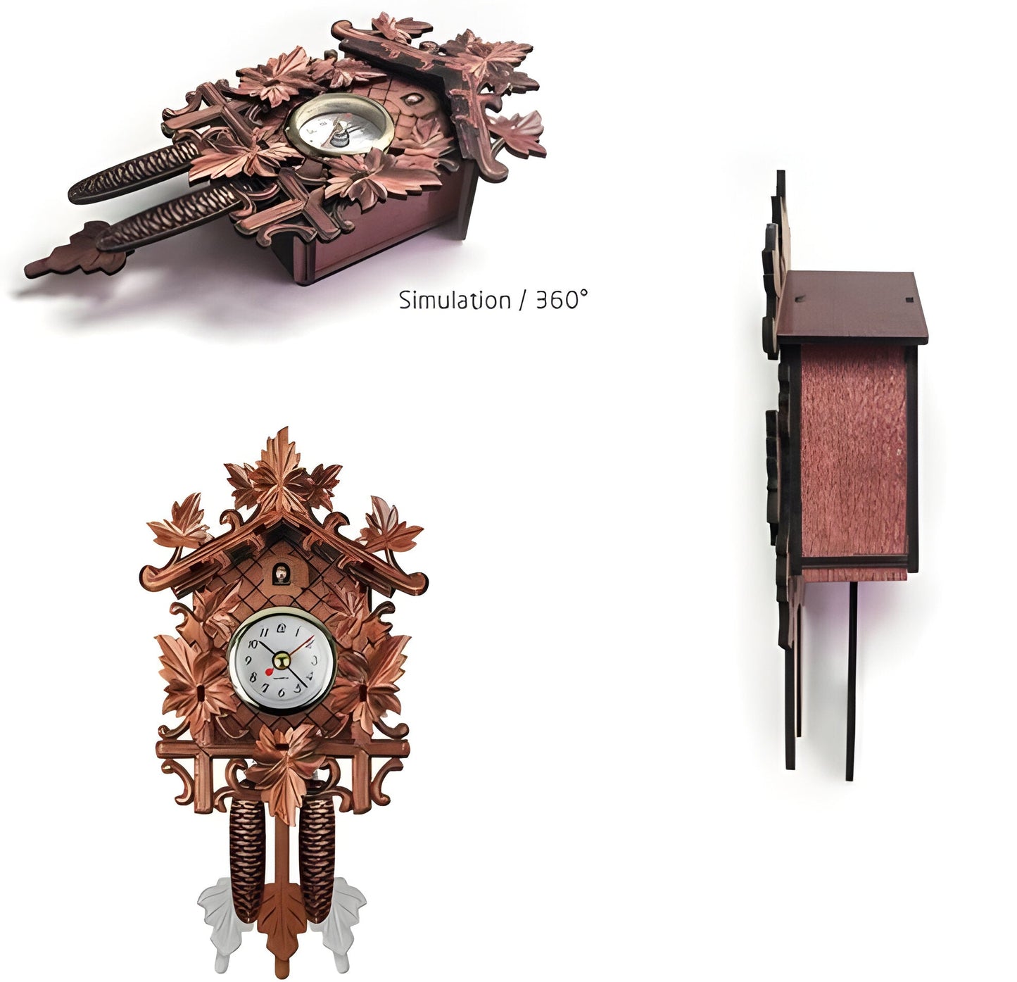 Vintage Style Cuckoo Wall Clock