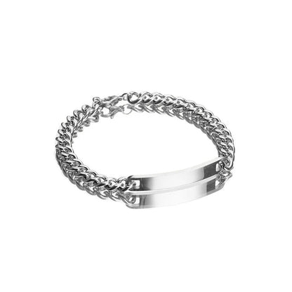 Personalized Cuban Chain Name Bar Bracelet