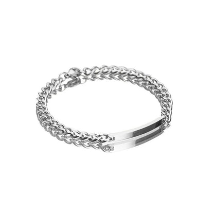 Personalized Cuban Chain Name Bar Bracelet