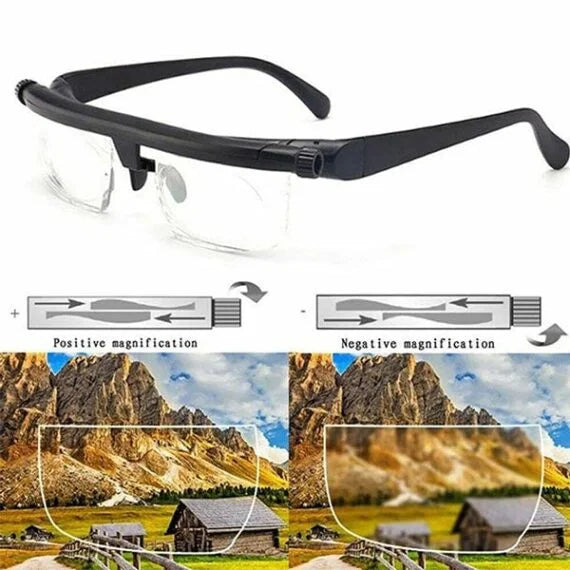 Easy Focus Reading Glasses with Adjustable Lenses