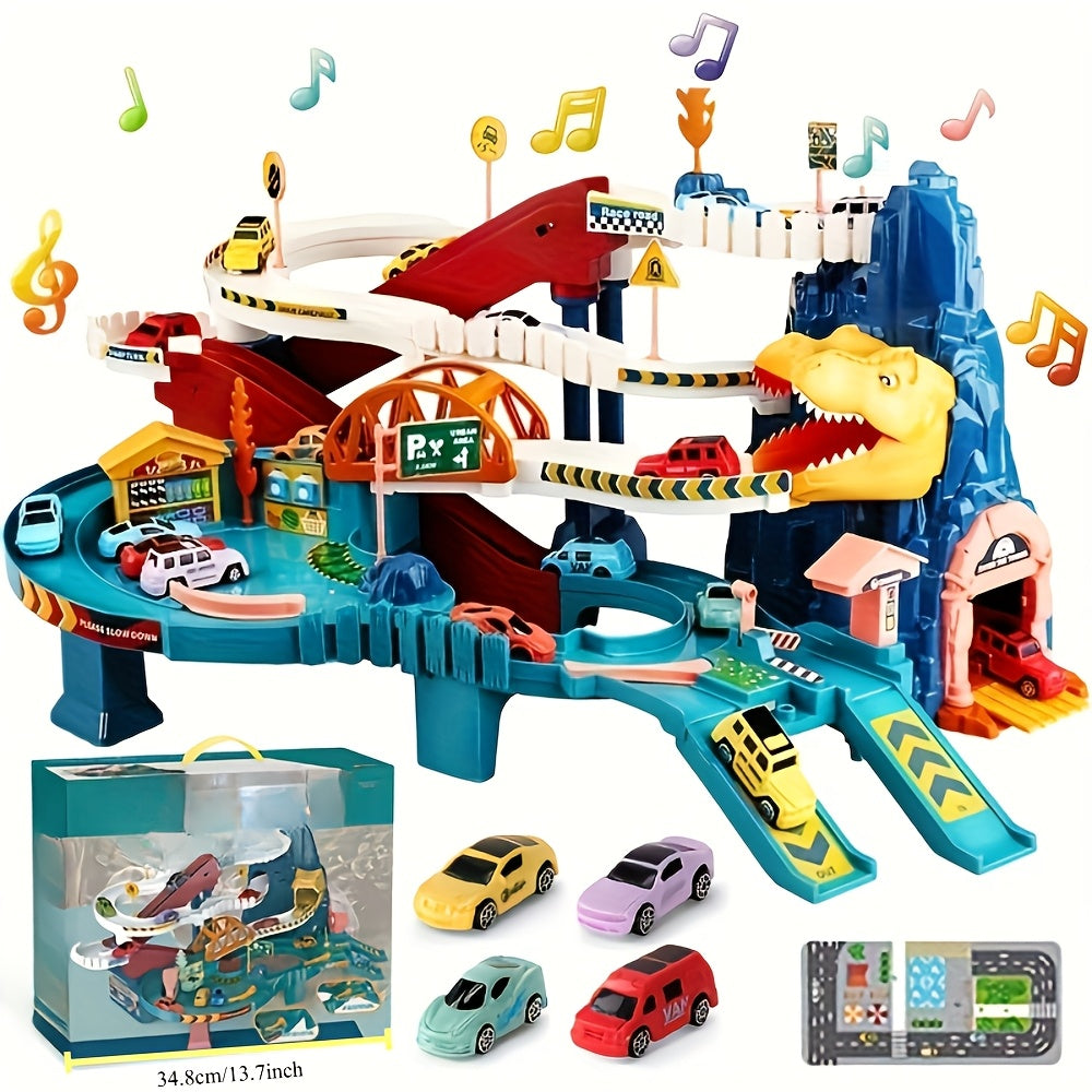 Fun Dino Playset with Racing Track - Halri
