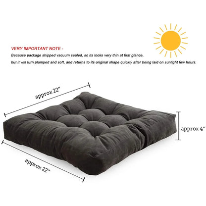 Large Plush Floor Cushion