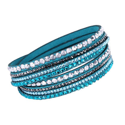 Halri | Layered Ladies Rhinestone Fashion Bracelet