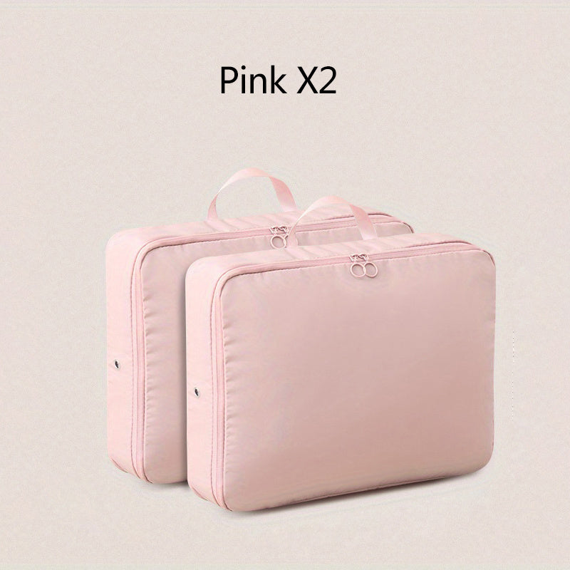 Spacious Double Zipper Pouch Organizer