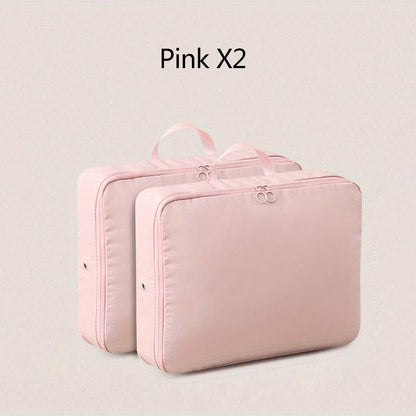 Spacious Double Zipper Pouch Organizer