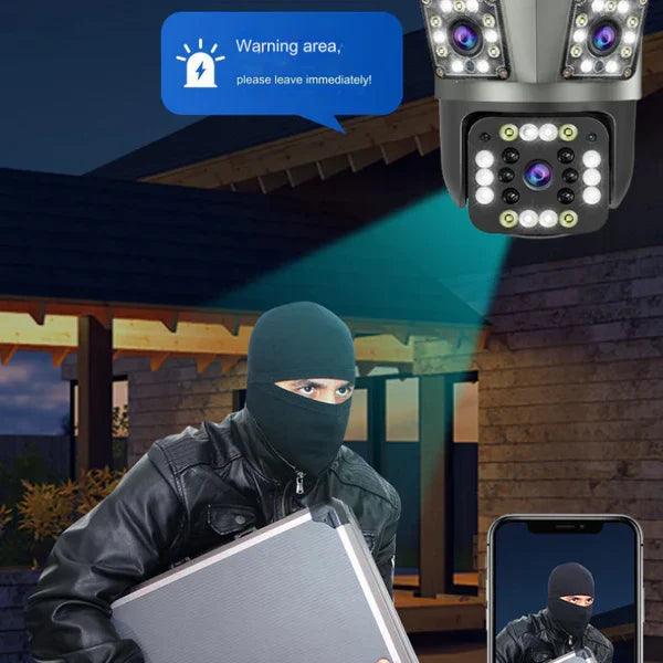 Weatherproof 3MP WiFi Outdoor Home Security Camera System