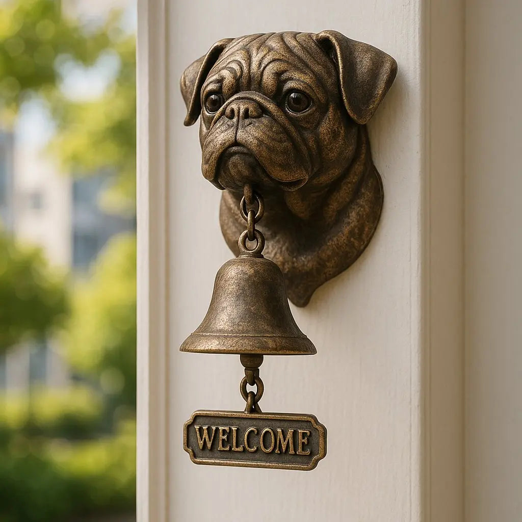 Stylish German Shepherd Door Bell Bronze Finish