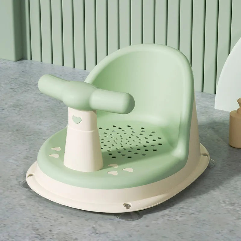 Safe Baby Bath Support with Grip Handle