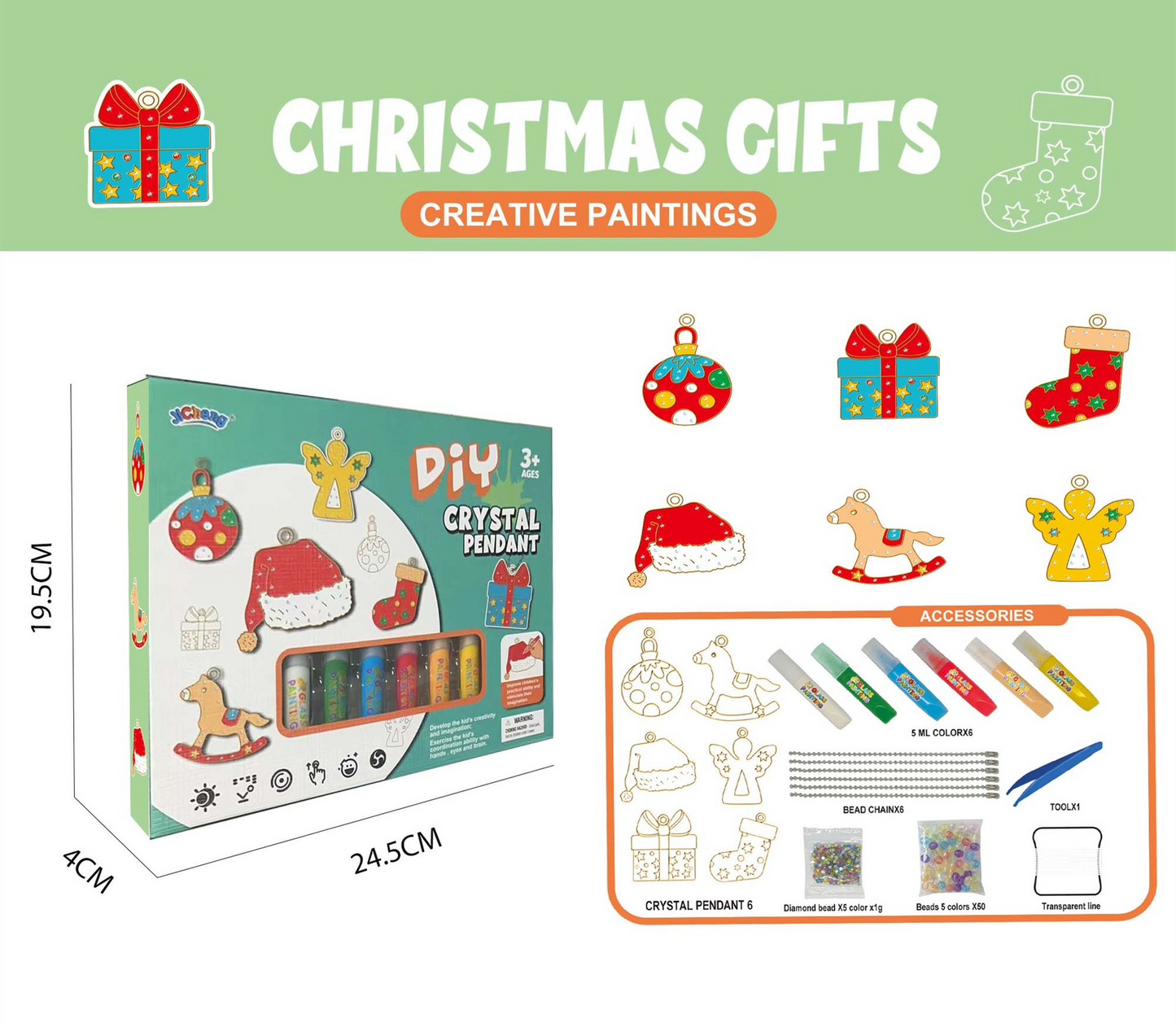 Sparkly DIY Crystal Pendant Making Kit