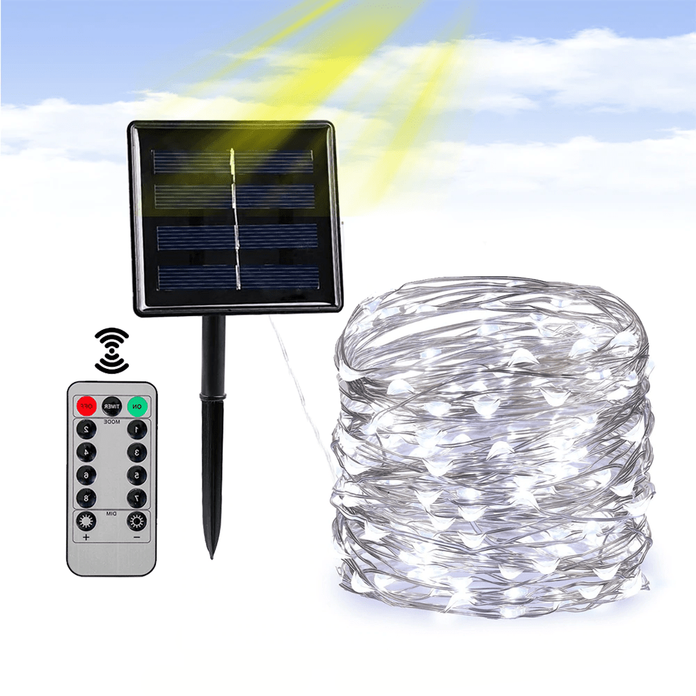 Waterproof Solar Fairy Lights Outside