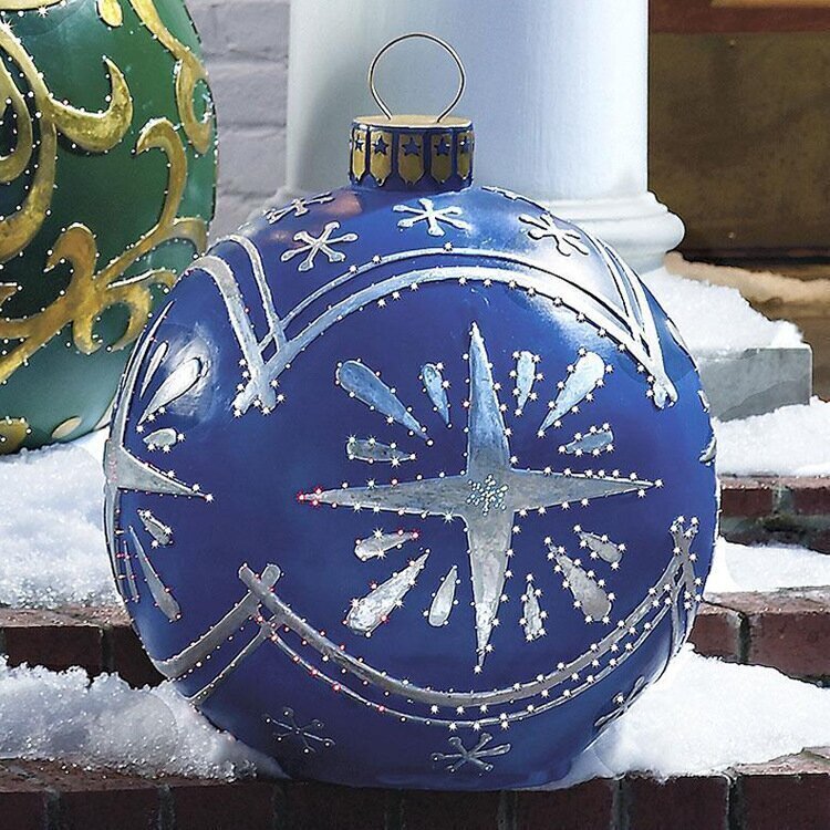 Holiday Outdoor Inflatable Christmas Ball Decoration