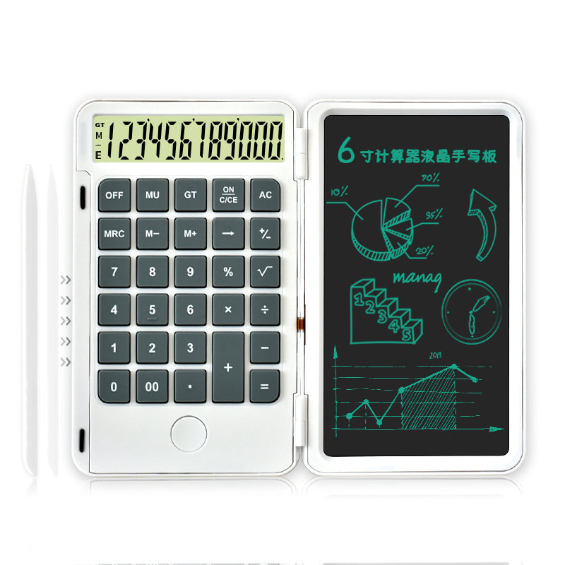 Compact 2-in-1 Calculator with Erasable Notepad - Halri