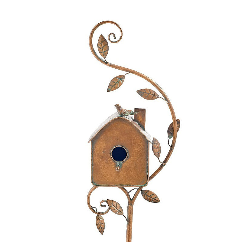 Colorful Yard Bird House Stakes