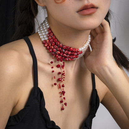 Edgy Gothic Chain Necklace - Halri