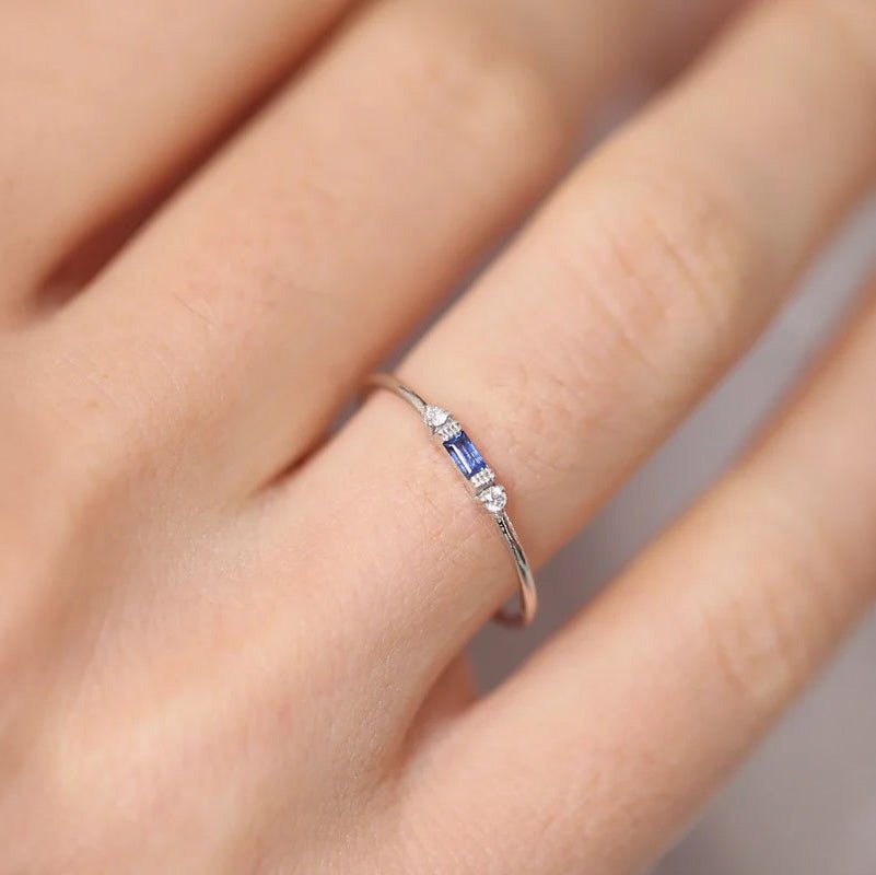 Tiny Diamond Solitaire Engagement Ring