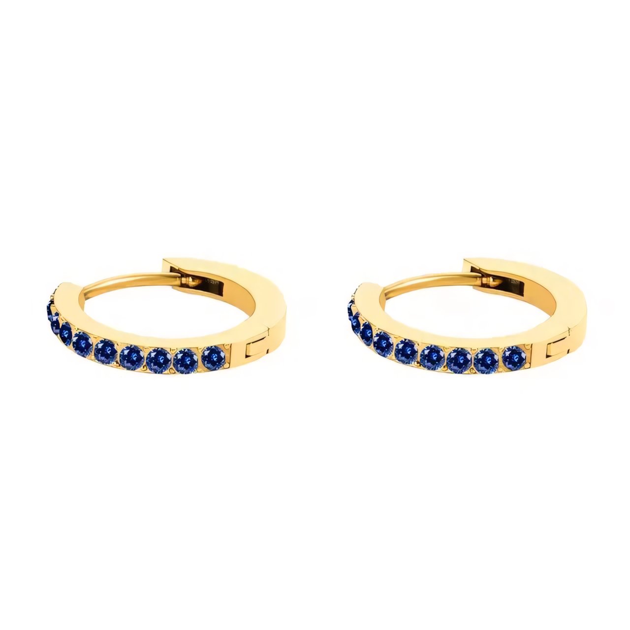 Delicate Gemstone Hug Earrings