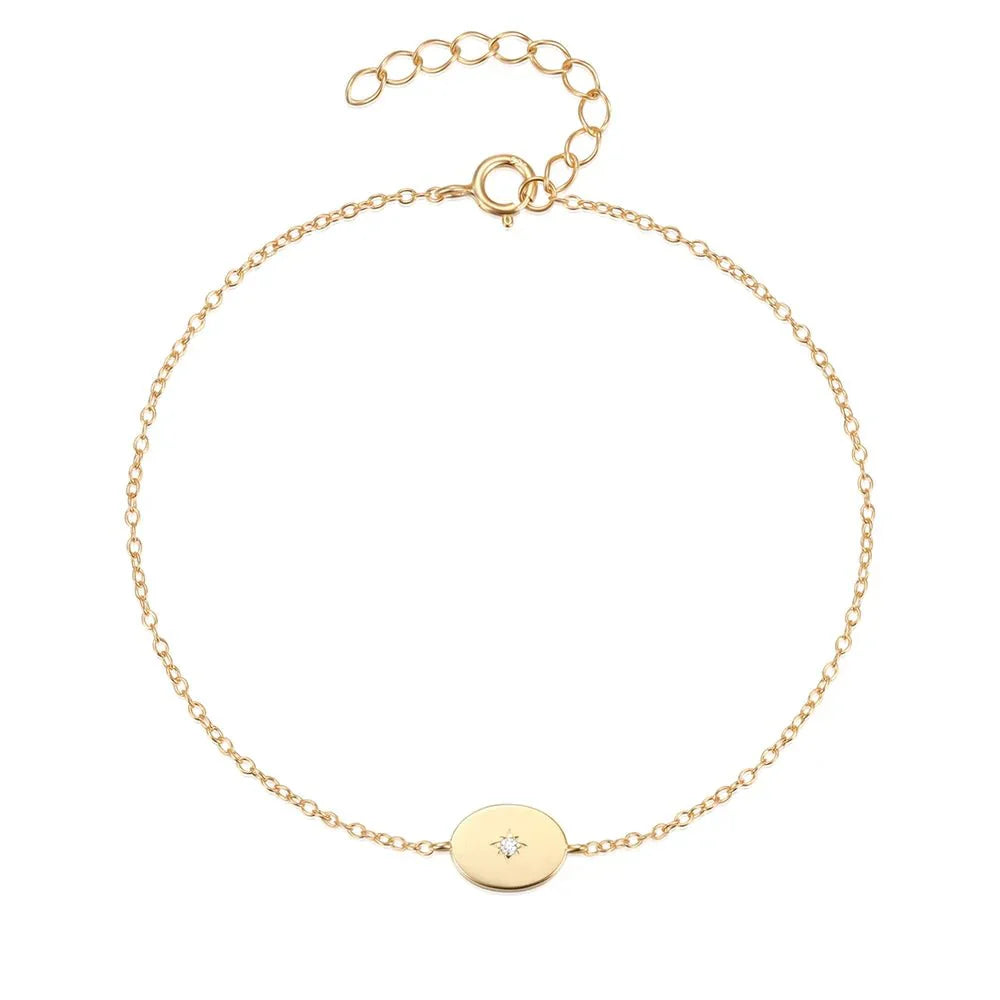 Delicate Silver Star Charm Bracelet