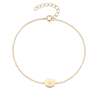 Delicate Silver Star Charm Bracelet