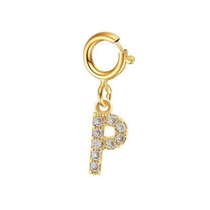 Delicate Cuban Link Initial Letter Bracelet