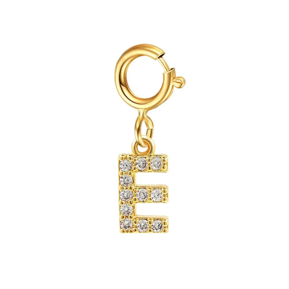 Delicate Cuban Link Initial Letter Bracelet
