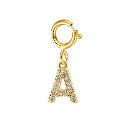Delicate Cuban Link Initial Letter Bracelet