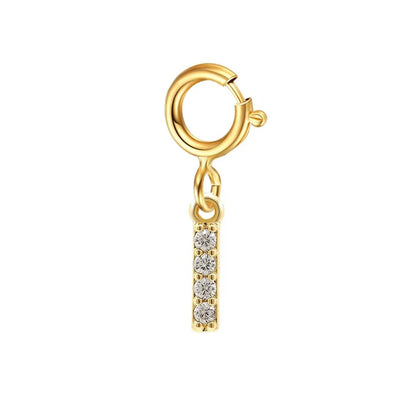 Delicate Cuban Link Initial Letter Bracelet