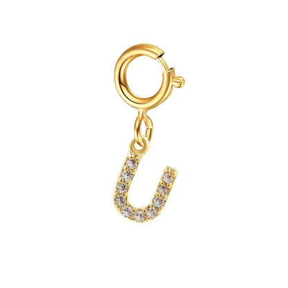 Delicate Cuban Link Initial Letter Bracelet