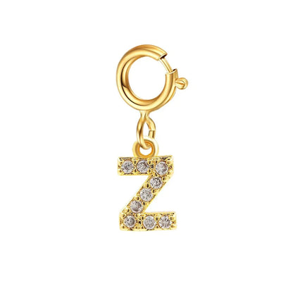 Delicate Cuban Link Initial Letter Bracelet