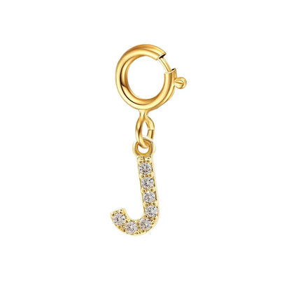 Delicate Cuban Link Initial Letter Bracelet