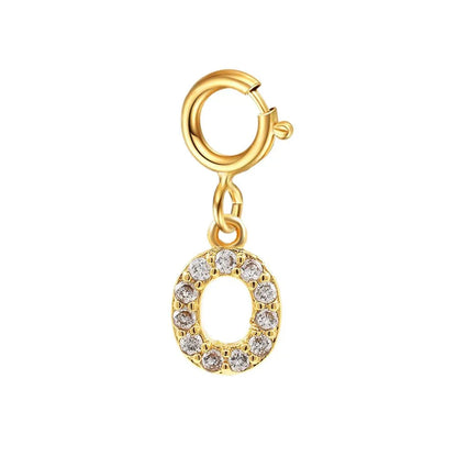Delicate Cuban Link Initial Letter Bracelet