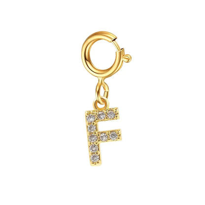Delicate Cuban Link Initial Letter Bracelet